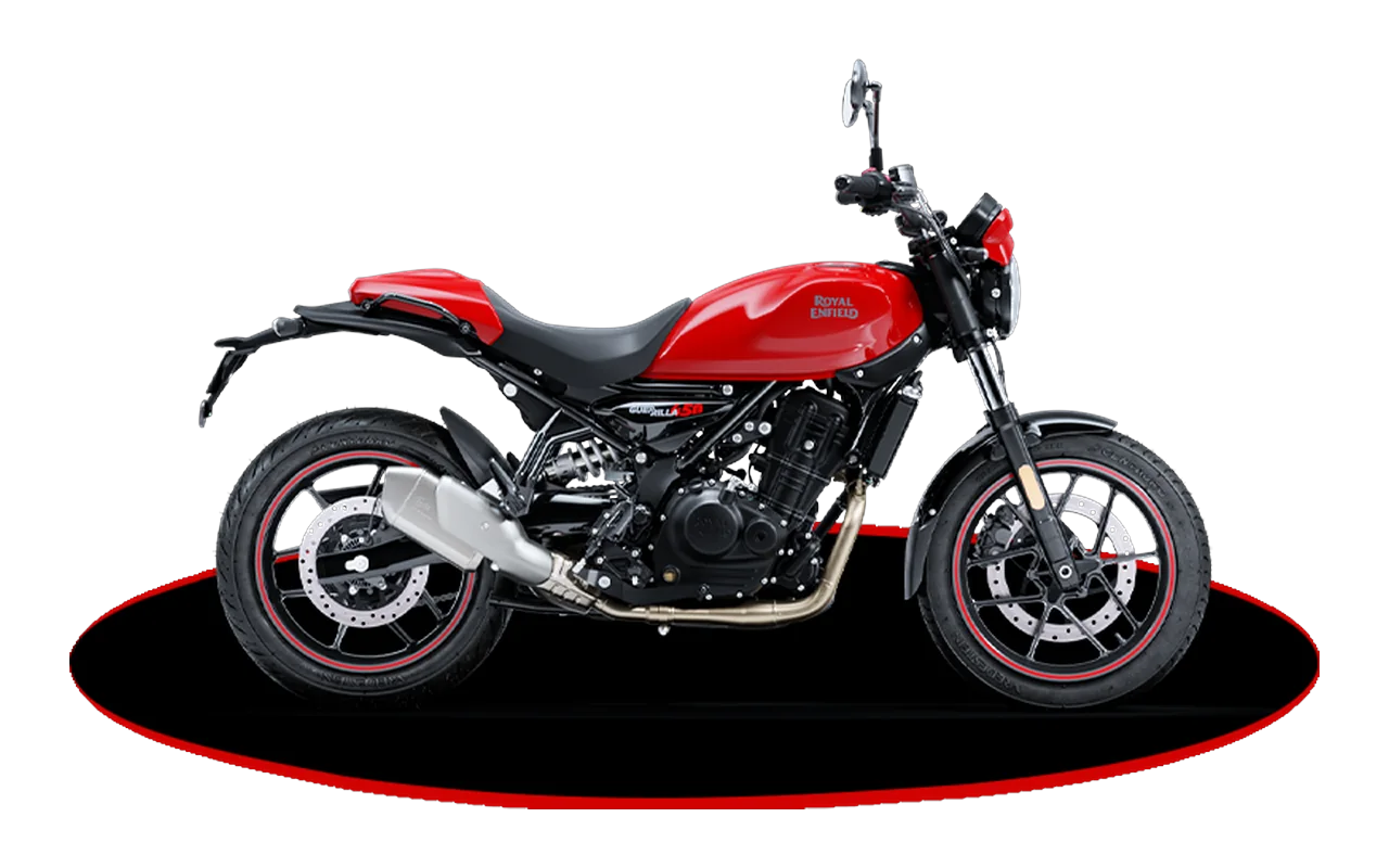 Royal Enfield Guerrilla 450, coloris Apex Red