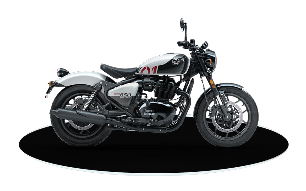 Royal Enfield Shotgun 650, coloris Stencil White