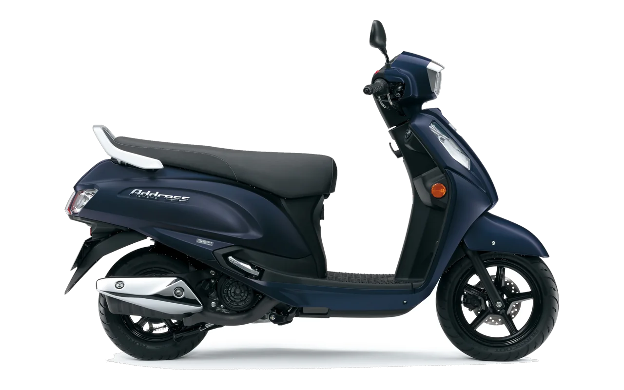 Suzuki Address 125, coloris Metallic Mat Stellar Blue