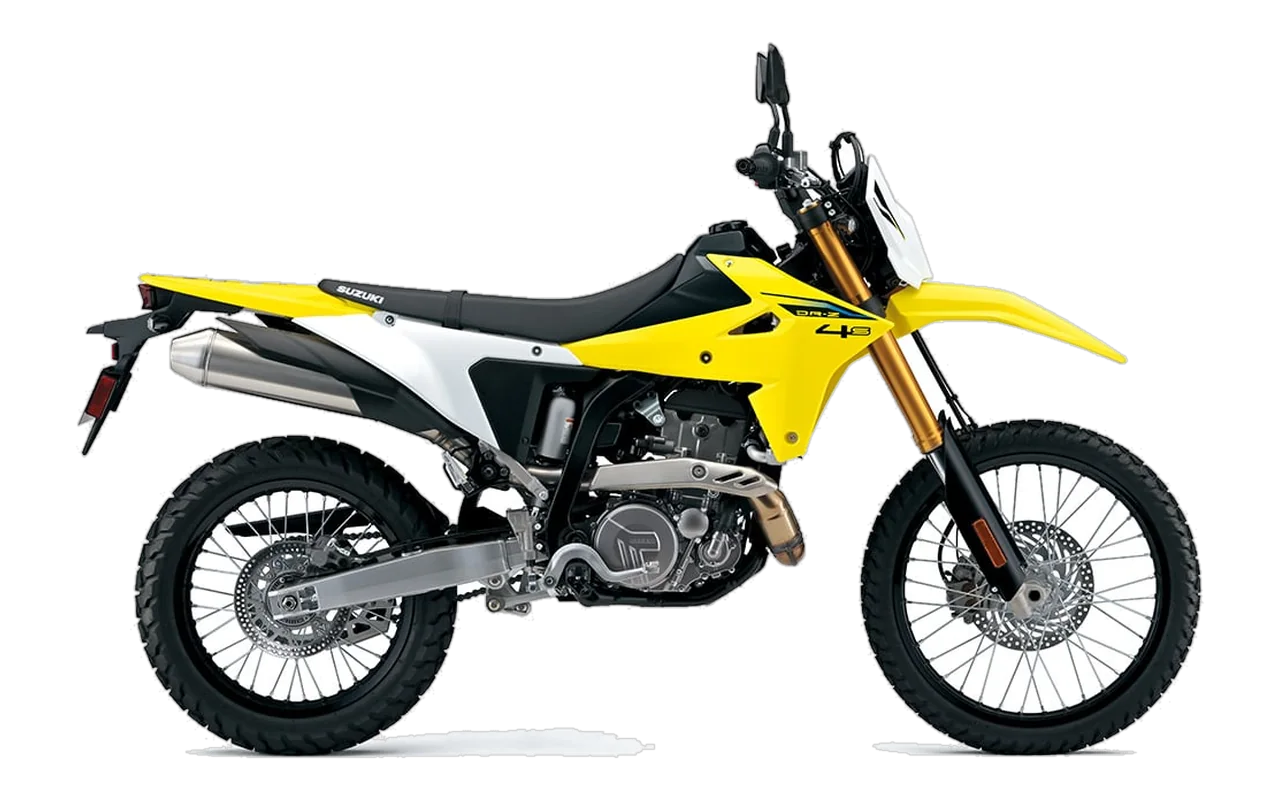 Suzuki DR-Z4S, coloris Champion Yellow No. 2