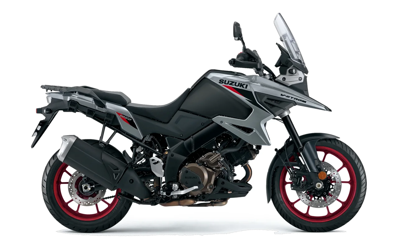 Suzuki V-Strom 1050SE, coloris Metallic Oort Gray No.3 / Metallic Mat Black No.2
