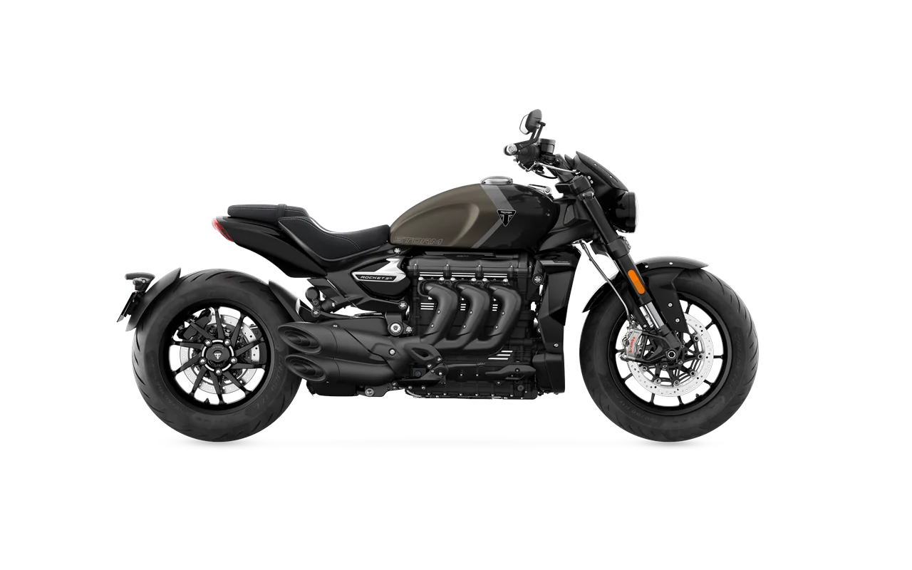 Triumph Rocket 3, coloris Ironstone / Storm Grey
