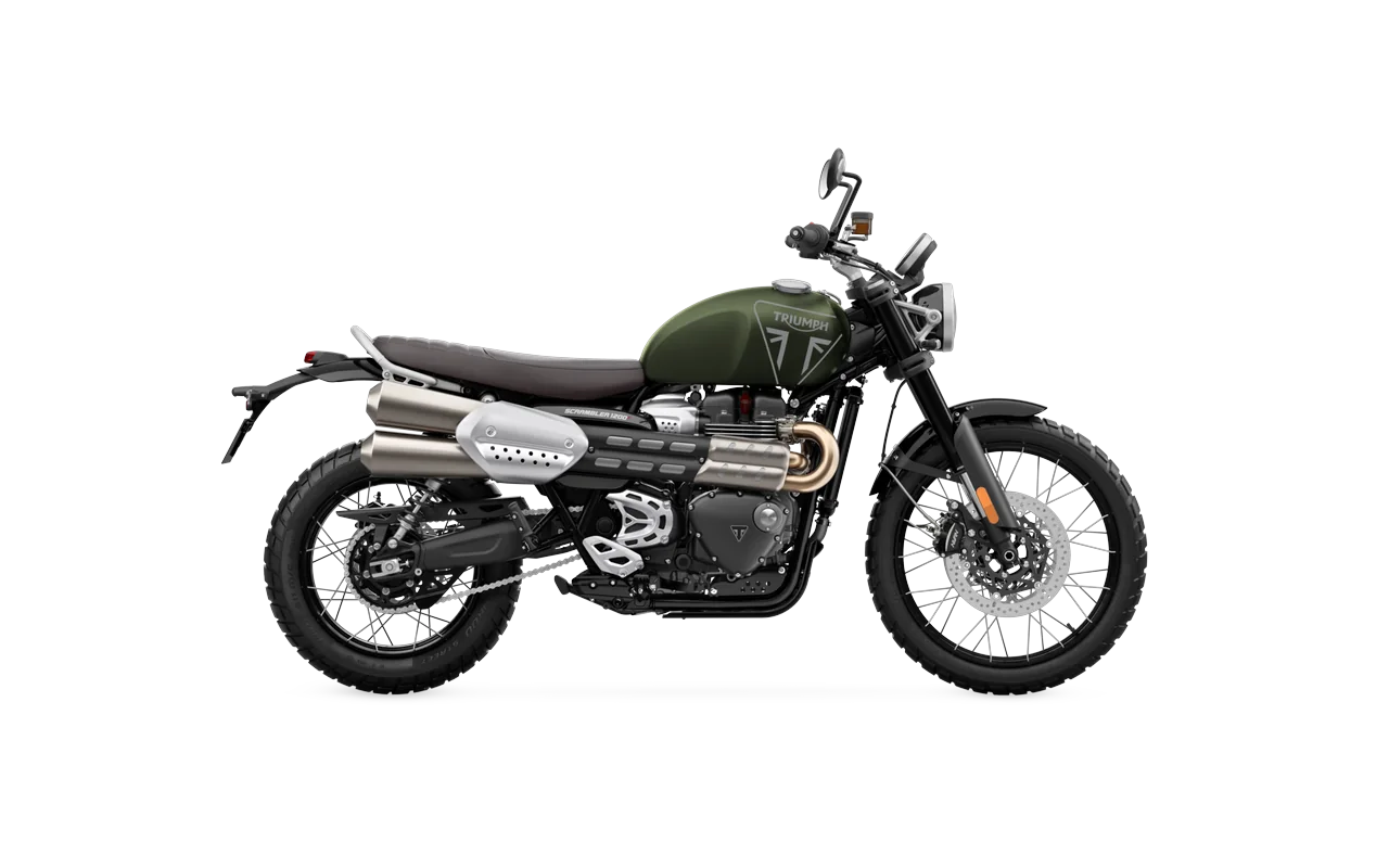 Triumph Scrambler 1200 X, coloris Matt Khaki