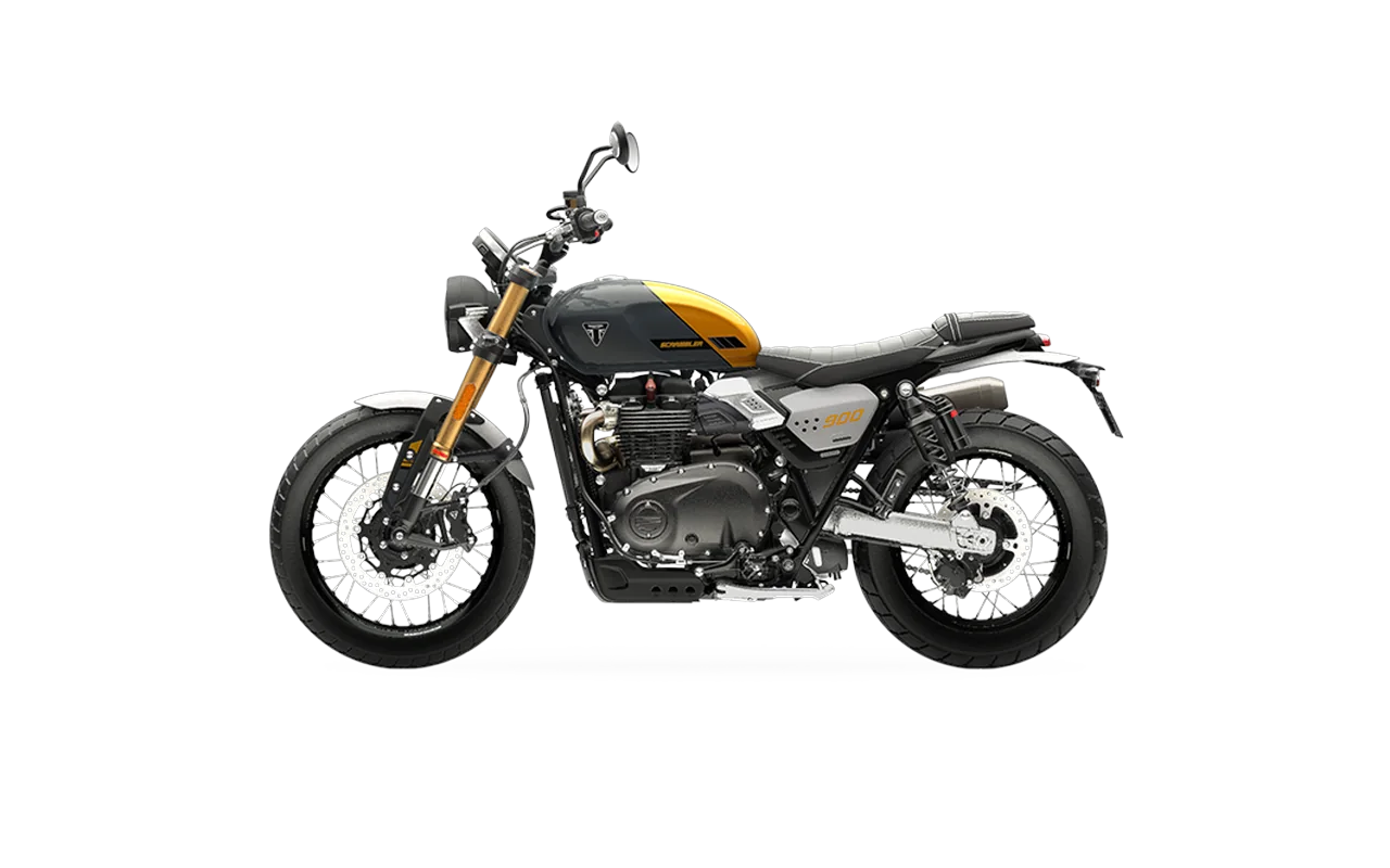 Triumph Scrambler 900, coloris Mineral grey