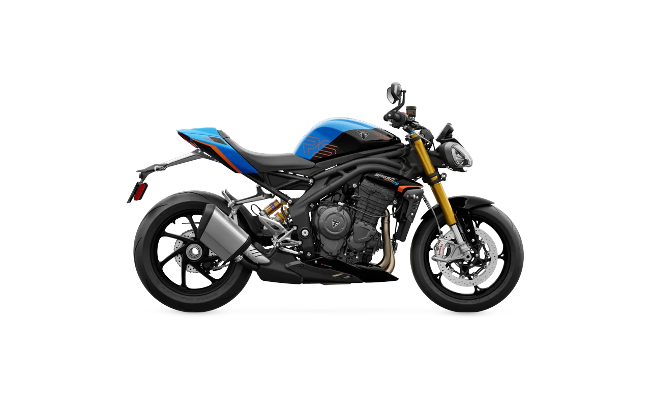 Triumph Speed Triple 1200, coloris Jet Black / Maui Blue