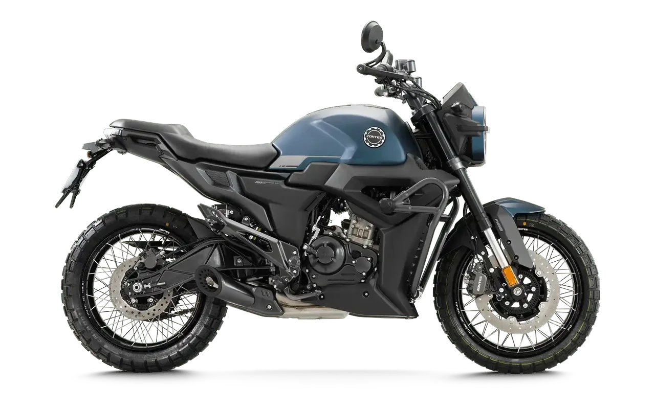 Zontes 125 Scrambler X, coloris Bleu